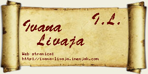 Ivana Livaja vizit kartica